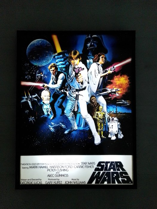 Star Wars - Lot of 3 - Original Trilogy - Lightboxes (40x30 cm) - Fanmade