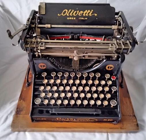 Olivetti, M20 - Typemachine, 1920s - Metaal