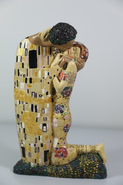 Skulptur, The Kiss - 19 cm - syntetisk harpiks