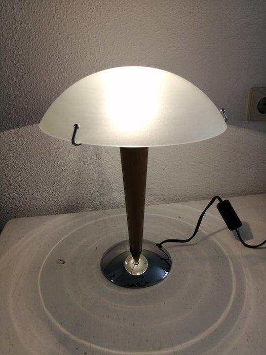 Ikea - Pilzlampe - Glas, Holz