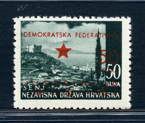 Croatia 1945 - Issue of Split - overprints