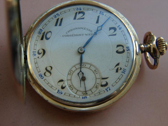 Chronometre Corgemont Watch - Medal Version 14 k / 585 / gold pocket watch - 3014 - Homme - 1901-1949