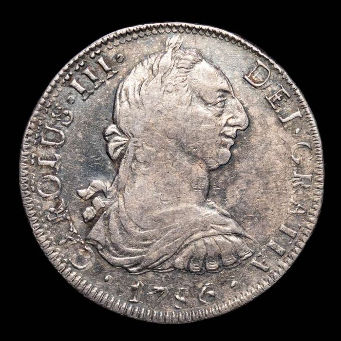 Spain. Carlos III (1759-1788). 8 Reales - Mexico, 1786. Ensayador FM.