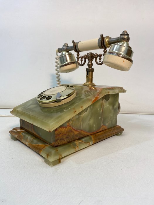 TelArt - Telefon z zielonego marmuru z lat 70-tych - Marmur