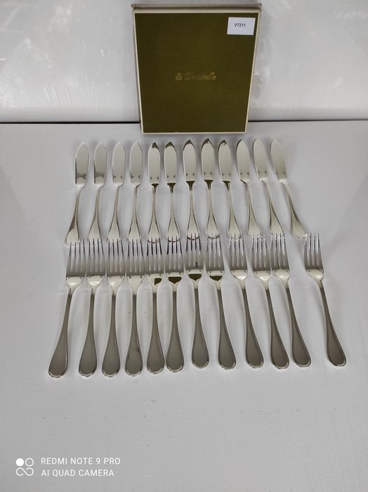 Christofle - Fish cutlery set (24) - Albi - Silverplate