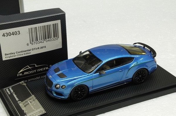 Almost Real - 1:43 - Bentley Continental GT3-R Kingfisher-China Edition 2015 - Édition limitée de 504 pièces.