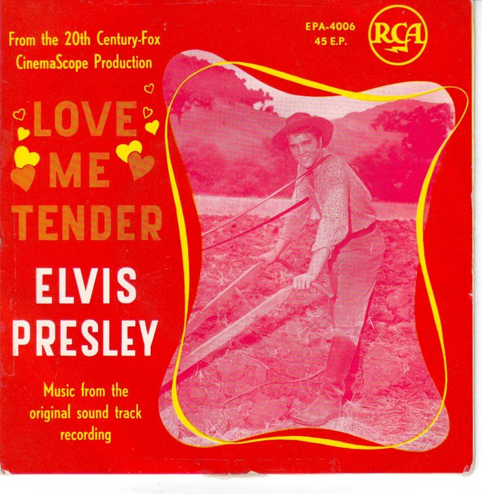 Elvis Presley - Love Me Tender - 7" EP - 1ste mono persing - 1956/1956