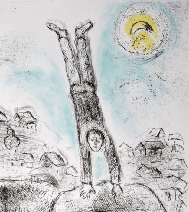 Marc Chagall (1887-1985) - Celui qui dit les choses sans rien dire - PLATE 2