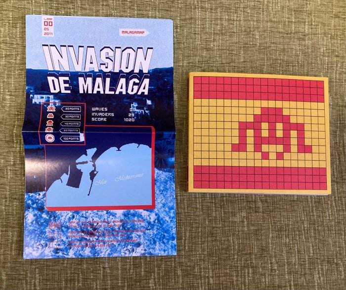 Space Invader - Malaga Invaded - Book and Map - 2021