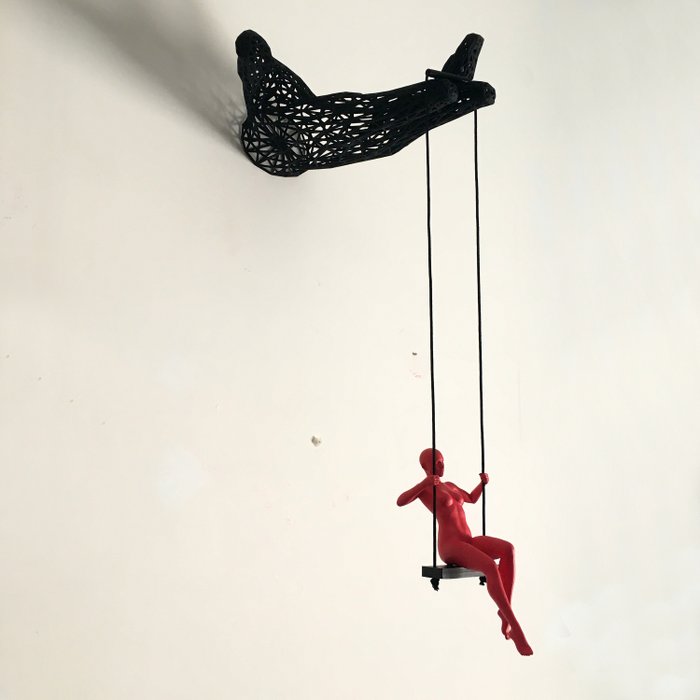 Preview of the first image of Andrea Giorgi - Freedom red (wall sculpture).