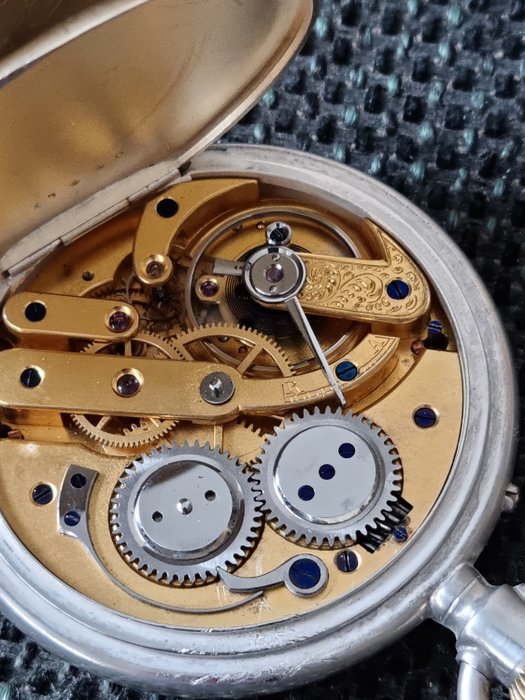 Remontoir Ancre Ligne Droite 15 Rubis - pocket watch  NO  RESERVE PRICE - 17740 - 男士 - 1850-1900