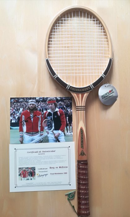 Tenis - John McEnroe - 1980 - Fotografia, Rakieta tenisowa
