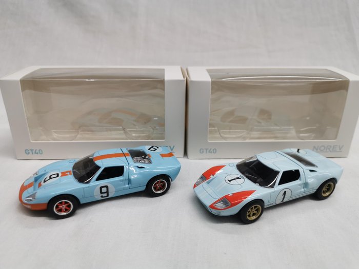 Norev - 1:43 - Ford GT40 MKII #1 & #9 - Winner 24h LM 1968 & The Real Winners LM 1966