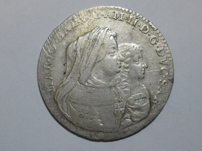 Duchy of Savoy. Vittorio Amedeo II con la reggenza della madre. 1 Lira 1678