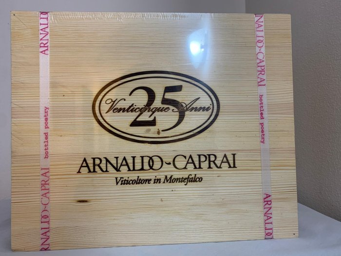 2019 Arnaldo Caprai, Sagrantino di Montefalco "25 Anni" - Umbria DOCG - 6 Flasker  (0,75 l)