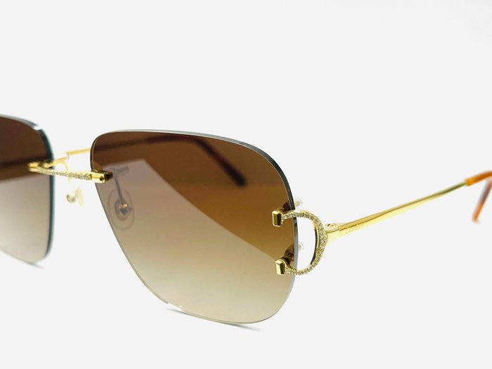 Cartier - Piccadilly Gold 0.50 Ct Natural Diamond - Sunglasses