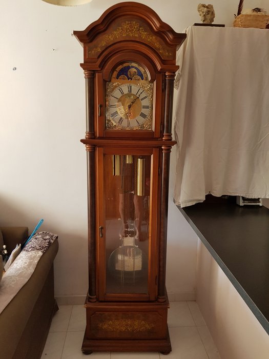 Ceasul bunicului - gallo sant Ippolito - Alamă, Lemn, Nuc - A doua jumătate a secolului 20