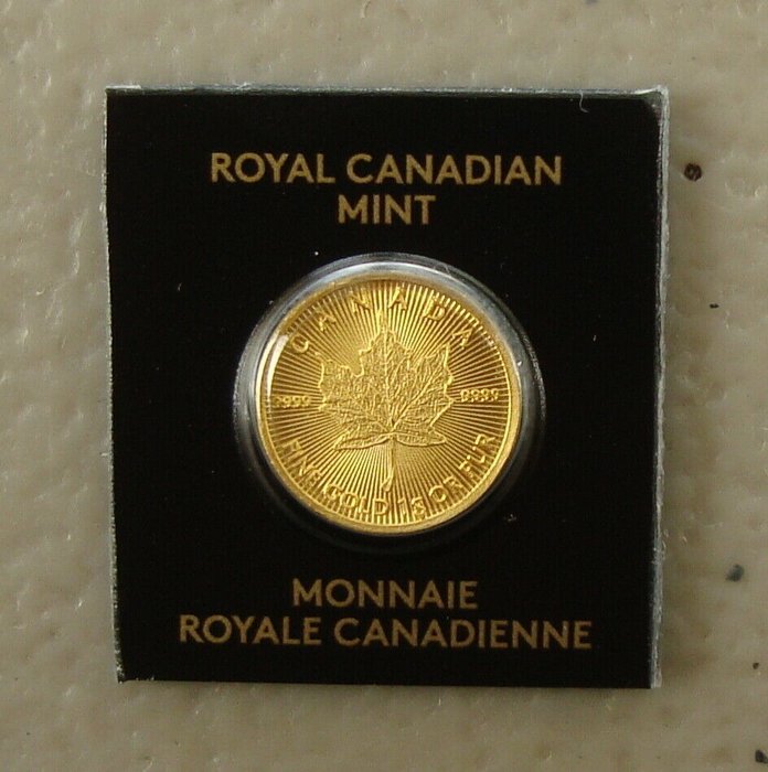 Canada. 50 Cent 2022 Maple Leaf - 1 gram