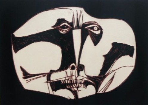 Oswaldo Guayasamín (1919-1999) - Mascara 3 Variante