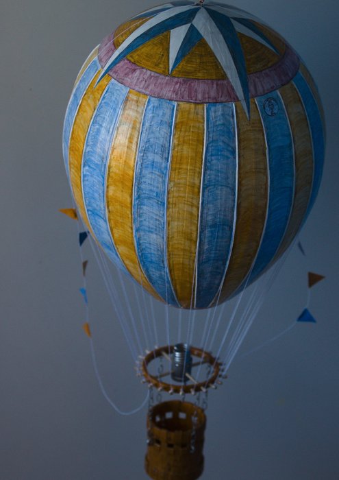 hete luchtballon sjabloon - Papier-maché