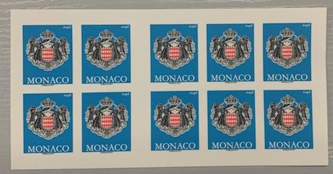 Monaco 2017 - TVP blue 2017, imperforate, complete booklet. VF and rare as well! - Yvert 3062