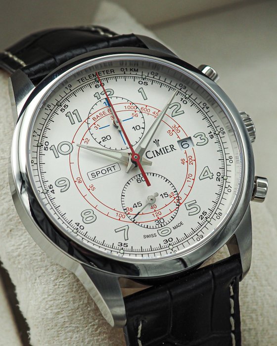Preview of the first image of Cimier - Retro Sport Chrono - " NO RESERVE PRICE" - CI14-SS011 - Men - 2011-present.