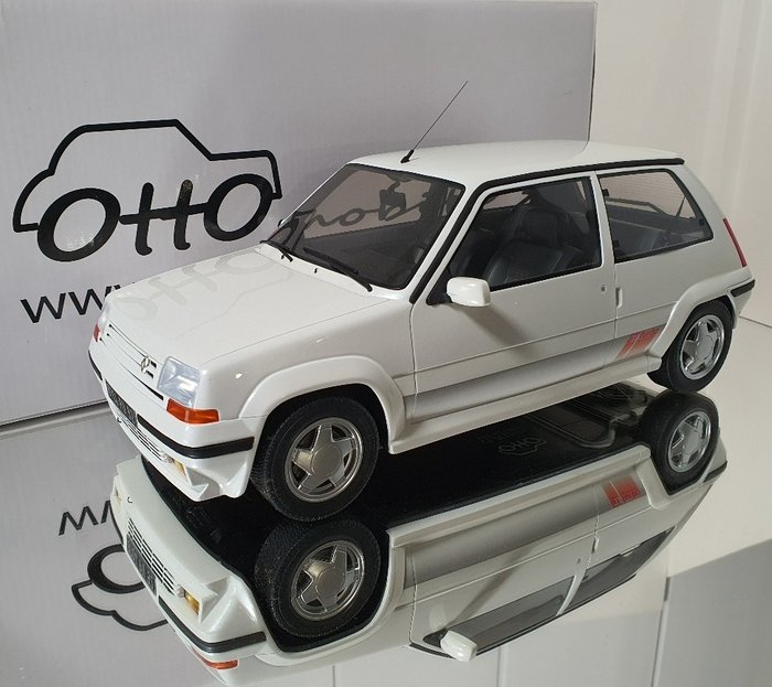 Otto Mobile - 1:12 - Renault 5 GT Turbo White G015 Limited N ° 379/999 Pcs OTTO