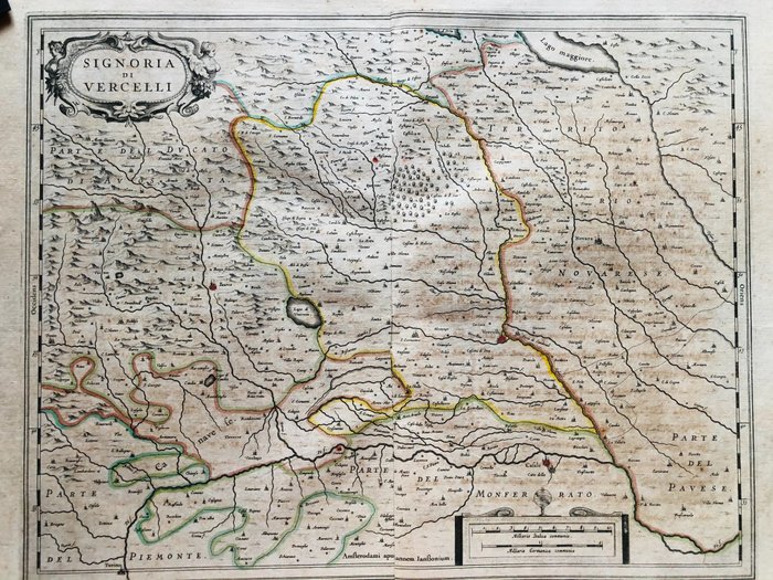 Italia, Piemonte, Vercelli; J. Jansonnius - Signoria di Vercelli - 1621-1650