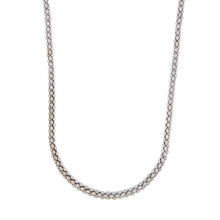Image 2 of 18 kt. White gold - Necklace - 5.00 ct Diamonds