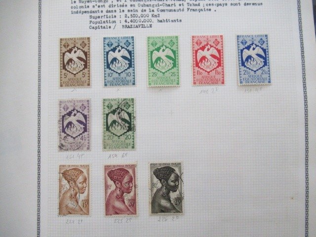 Franse kolonie - Advanced collection of stamps