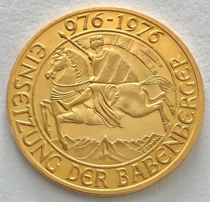 Austria. 1.000 Shilling 1976 - Babenberger Dynasty Millenium