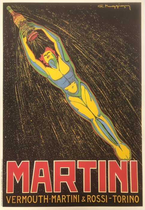Giorgio Muggiani Martini - Vermouth Martini & Rossi - Torino (linen backed on canvas) - 1980-tallet