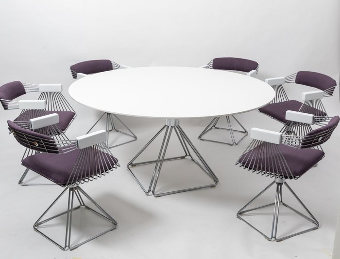 Rudi Verelst - Novalux - Table, 椅 (7) - Delta Dining Set
