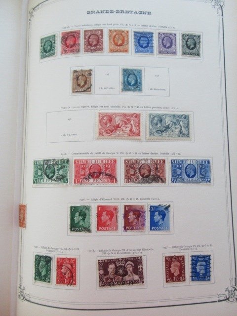 Europe - Dont UK, Grèce et Italie, collection de timbres