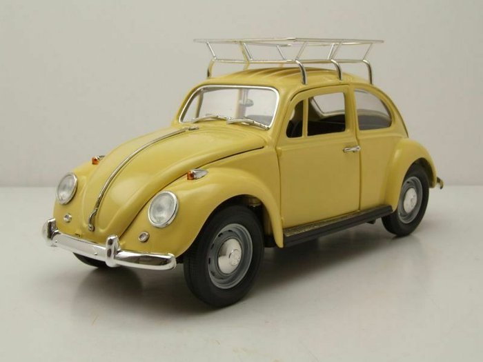 Lucky Die Cast - 1:18 - Volkswagen VW Beetle Camping Version Year 1967 - geel