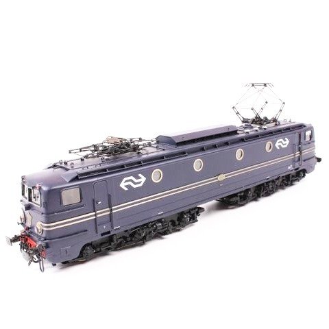 Philotrain H0 – 80C – Elektrische locomotief – Messing model van Loc 1310, blauw met NS vignetten – NS