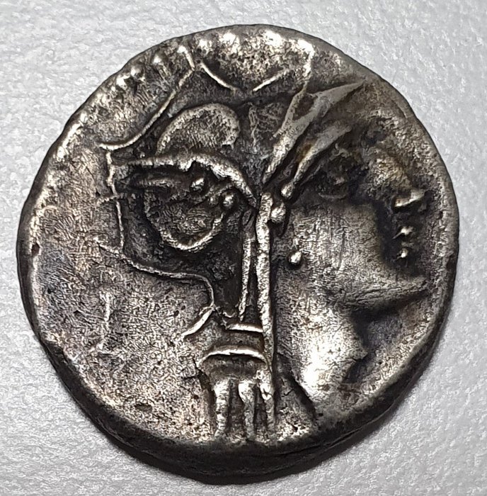 Roman Republic. D. Junius Silanus L. f., c. 91 BC. AR Denarius,  Rome - Victory in biga right