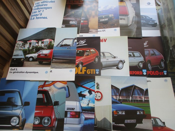 Broschyrer/Kataloger - French brochures (like Caddy/GTI/Cabrio/Syncro/GT/GTX) - Volkswagen - 1980-1990