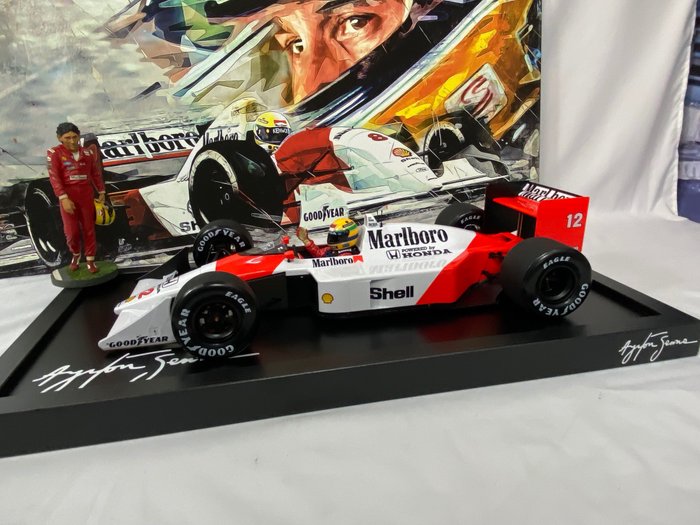 Kyosho - 1:8 - McLaren MP4/4 - Formula 1 - Ayrton Senna - 1988 - Modellauto 1: 8