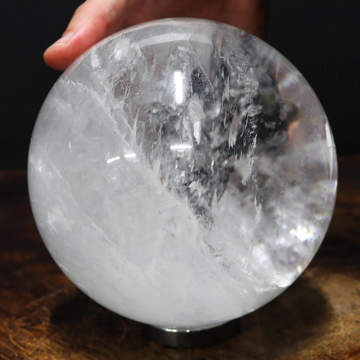 Choisissez d’abord le grand quartz - Sphère - Hauteur : 140 mm - Largeur : 140 mm- 4085 g