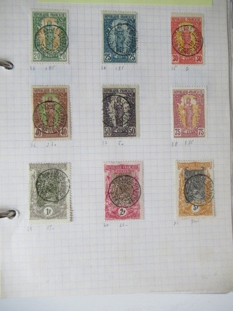 Franse kolonie - Comoros and Congo, advanced collection of stamps