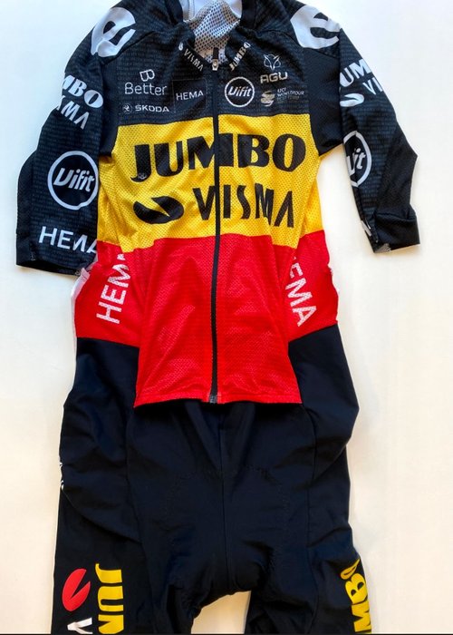 Team Jumbo-Visma Tour de France 2021 - Wout van Aert - Roadsuit worn cycling race + Certificate of Authenticity