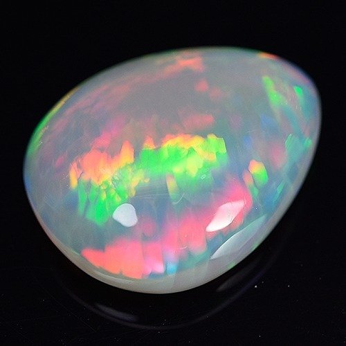 Grigio + Gioco di colori Opale - 8.26 ct
