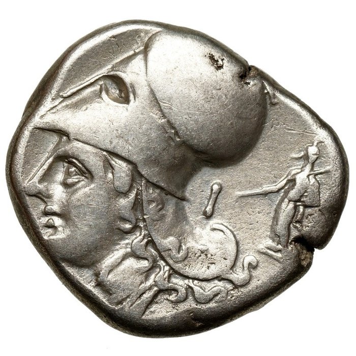 Corinthia, Corinth. AR Stater,  (350/45-285 BCE), Athena, Pegasos