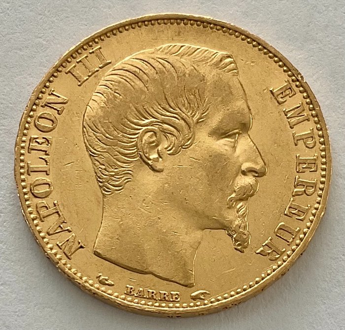 Frankrijk. 20 Francs 1854 A - Napoleon III.