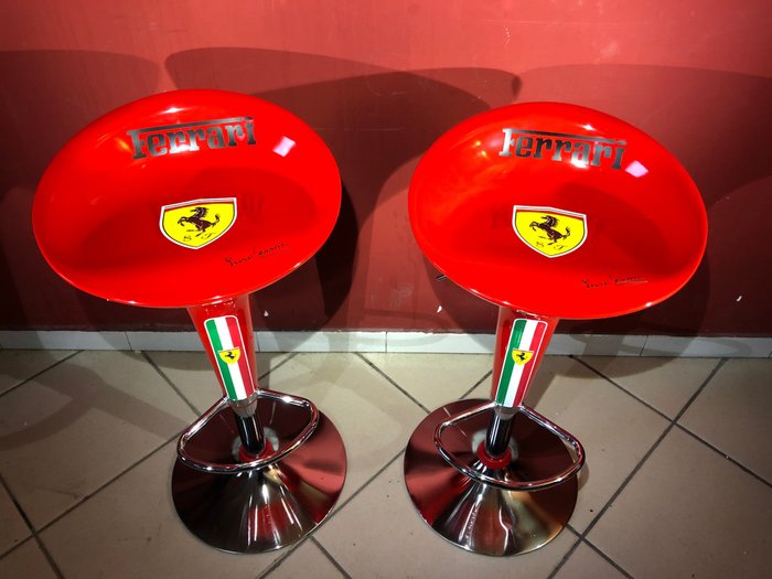 Preview of the first image of Decorative object - Coppia di Sgabelli - Ferrari - After 2000.