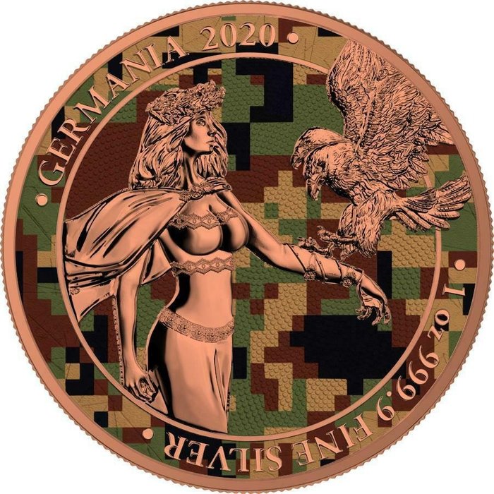 Germany. 5 Mark 2020 - "Camouflage Edition East" 1 oz  (No Reserve Price)