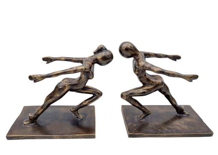 Figurine - Opposites attract (2) - Bronze