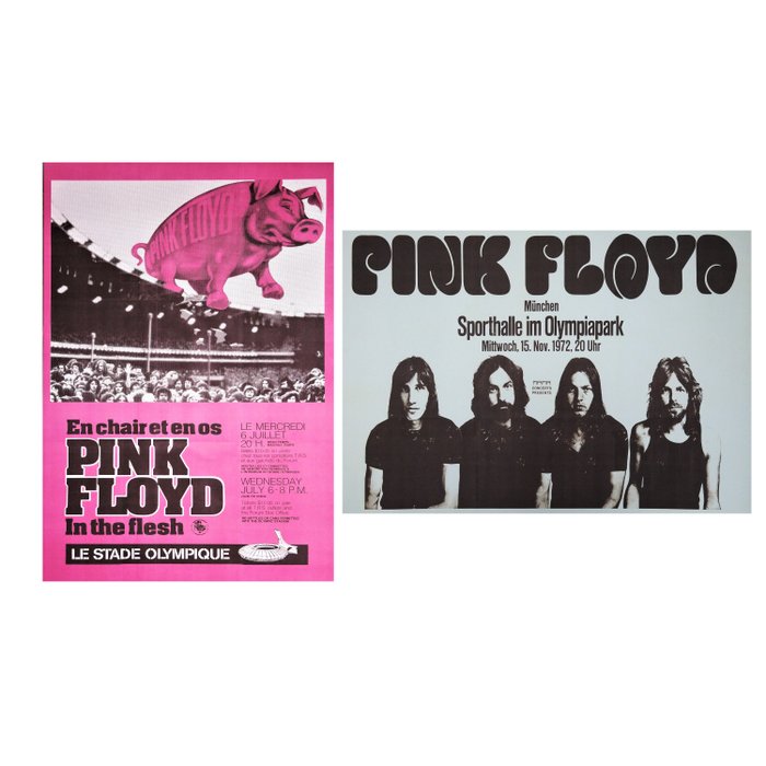 Pink Floyd - Two Great and Legendary Tour-Posters Of pink Floyd - Multiple titles - Reprint poster (Reissue) - 2020/2020
