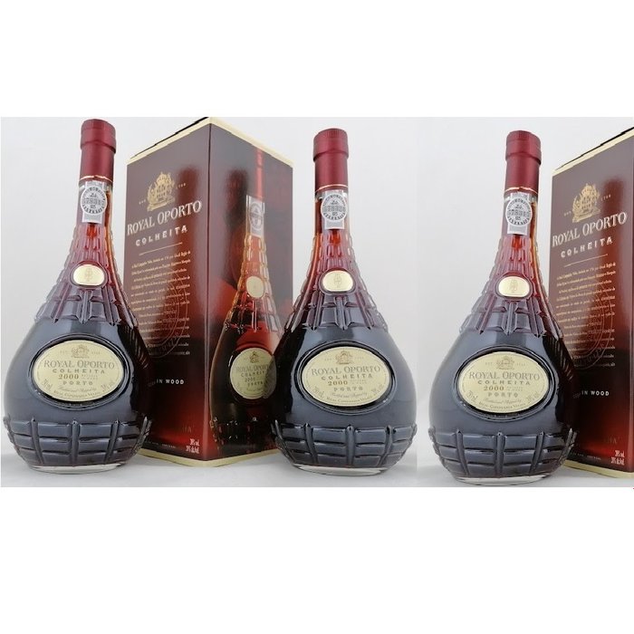 2000 Royal Oporto Colheita Port - 3 Bottiglie (0,75 L)